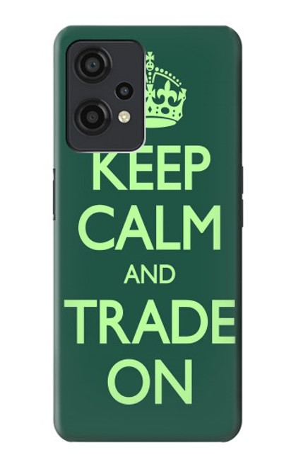 W3862 Keep Calm and Trade On Hülle Schutzhülle Taschen und Leder Flip für OnePlus Nord CE 2 Lite 5G