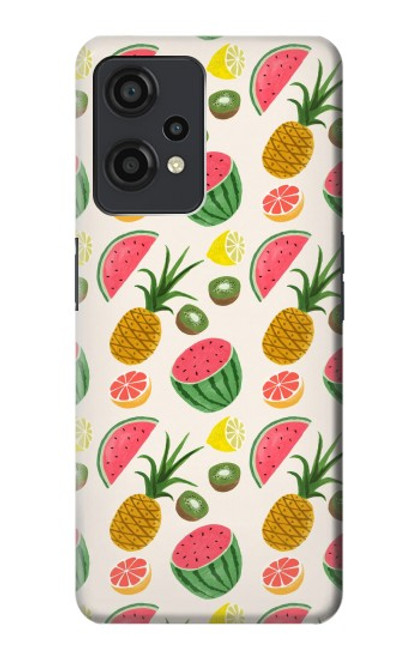 W3883 Fruit Pattern Hülle Schutzhülle Taschen und Leder Flip für OnePlus Nord CE 2 Lite 5G