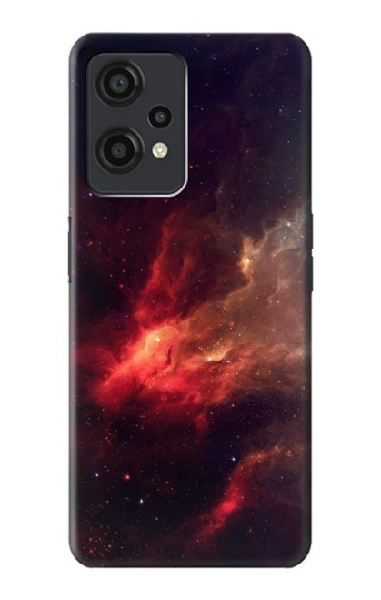 W3897 Red Nebula Space Hülle Schutzhülle Taschen und Leder Flip für OnePlus Nord CE 2 Lite 5G