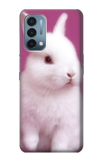W3870 Cute Baby Bunny Hülle Schutzhülle Taschen und Leder Flip für OnePlus Nord N200 5G