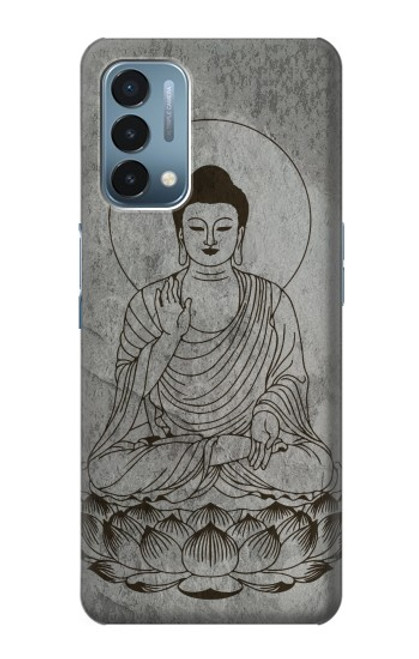 W3873 Buddha Line Art Hülle Schutzhülle Taschen und Leder Flip für OnePlus Nord N200 5G