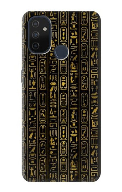 W3869 Ancient Egyptian Hieroglyphic Hülle Schutzhülle Taschen und Leder Flip für OnePlus Nord N100