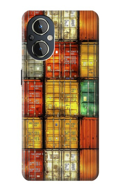 W3861 Colorful Container Block Hülle Schutzhülle Taschen und Leder Flip für OnePlus Nord N20 5G