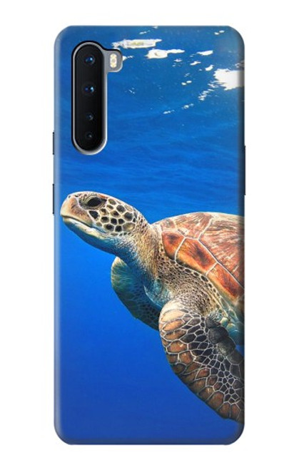 W3898 Sea Turtle Hülle Schutzhülle Taschen und Leder Flip für OnePlus Nord