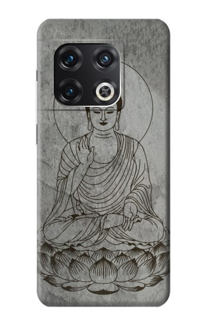W3873 Buddha Line Art Hülle Schutzhülle Taschen und Leder Flip für OnePlus 10 Pro