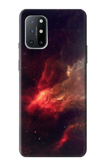 W3897 Red Nebula Space Hülle Schutzhülle Taschen und Leder Flip für OnePlus 8T