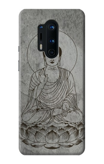 W3873 Buddha Line Art Hülle Schutzhülle Taschen und Leder Flip für OnePlus 8 Pro