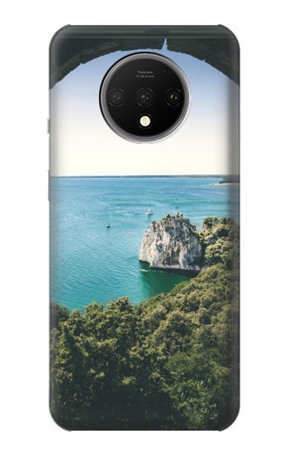 W3865 Europe Duino Beach Italy Hülle Schutzhülle Taschen und Leder Flip für OnePlus 7T