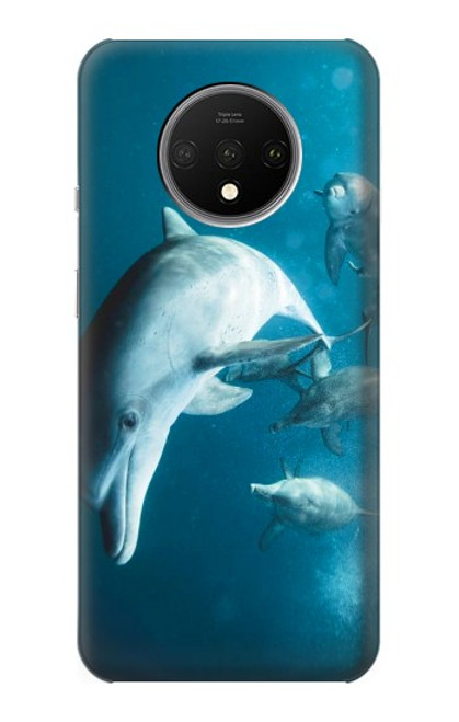 W3878 Dolphin Hülle Schutzhülle Taschen und Leder Flip für OnePlus 7T