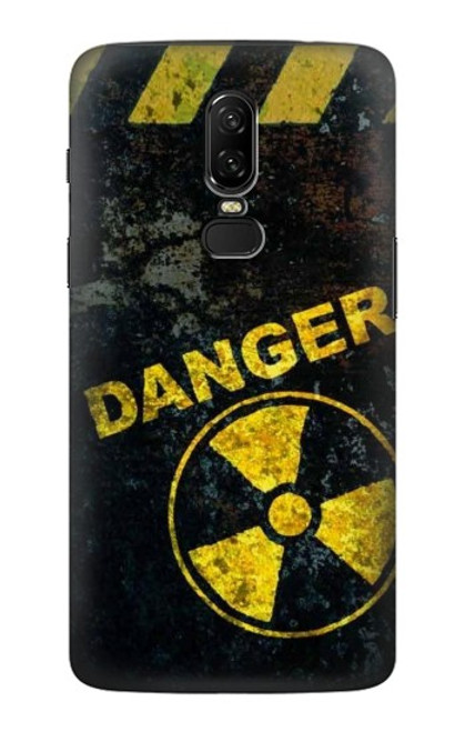 W3891 Nuclear Hazard Danger Hülle Schutzhülle Taschen und Leder Flip für OnePlus 6