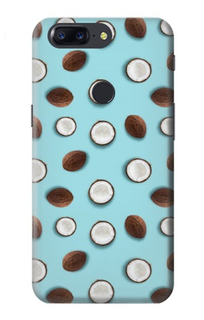 W3860 Coconut Dot Pattern Hülle Schutzhülle Taschen und Leder Flip für OnePlus 5T