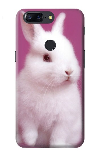 W3870 Cute Baby Bunny Hülle Schutzhülle Taschen und Leder Flip für OnePlus 5T