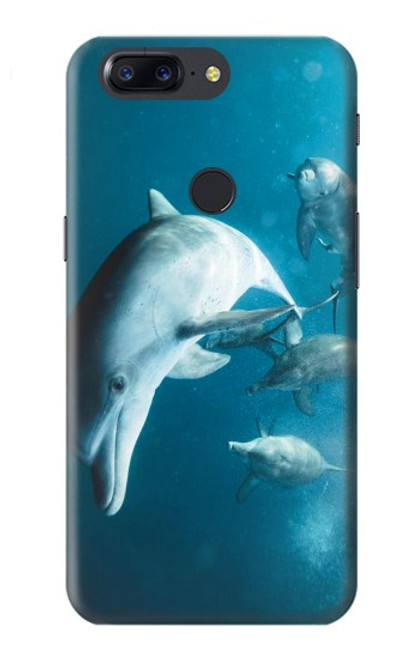 W3878 Dolphin Hülle Schutzhülle Taschen und Leder Flip für OnePlus 5T