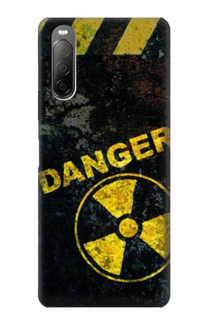 W3891 Nuclear Hazard Danger Hülle Schutzhülle Taschen und Leder Flip für Sony Xperia 10 II