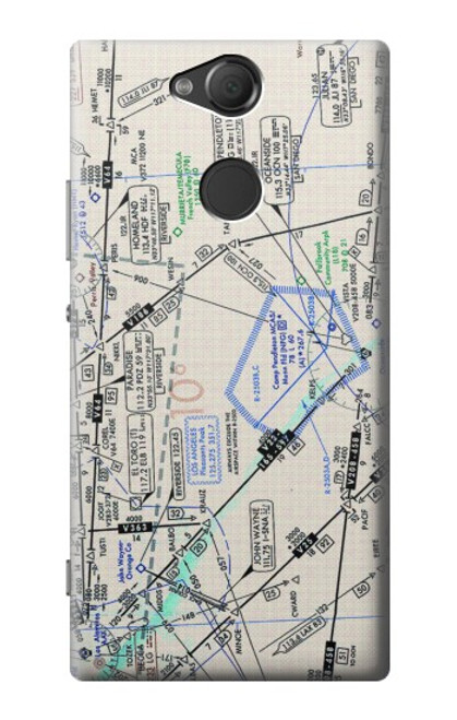W3882 Flying Enroute Chart Hülle Schutzhülle Taschen und Leder Flip für Sony Xperia XA2