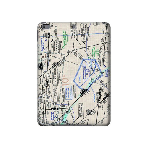 W3882 Flying Enroute Chart Tablet Hülle Schutzhülle Taschen für iPad Pro 10.5, iPad Air (2019, 3rd)