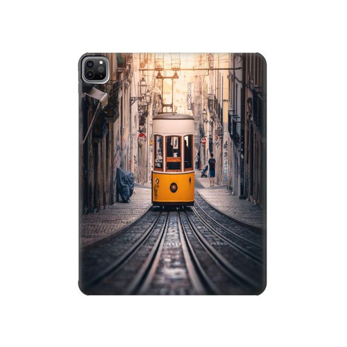 W3867 Trams in Lisbon Tablet Hülle Schutzhülle Taschen für iPad Pro 12.9 (2022,2021,2020,2018, 3rd, 4th, 5th, 6th)