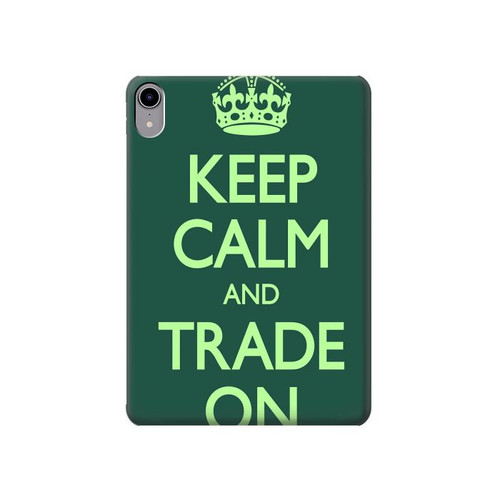W3862 Keep Calm and Trade On Tablet Hülle Schutzhülle Taschen für iPad mini 6, iPad mini (2021)