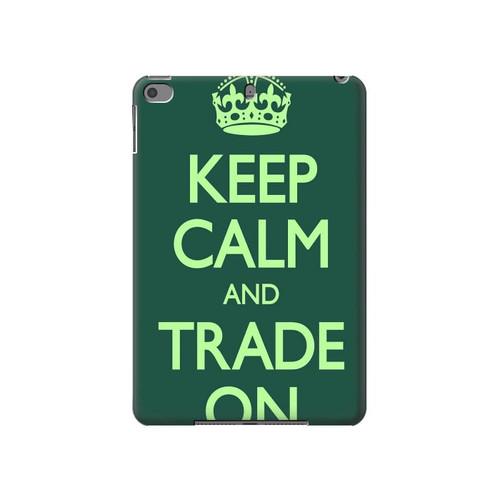 W3862 Keep Calm and Trade On Tablet Hülle Schutzhülle Taschen für iPad mini 4, iPad mini 5, iPad mini 5 (2019)