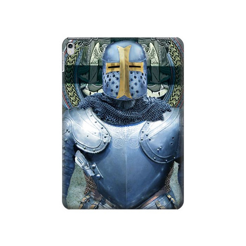 W3864 Medieval Templar Heavy Armor Knight Tablet Hülle Schutzhülle Taschen für iPad Air 2, iPad 9.7 (2017,2018), iPad 6, iPad 5