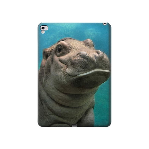 W3871 Cute Baby Hippo Hippopotamus Tablet Hülle Schutzhülle Taschen für iPad Pro 12.9 (2015,2017)