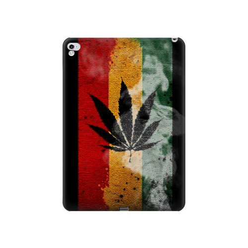 W3890 Reggae Rasta Flag Smoke Tablet Hülle Schutzhülle Taschen für iPad Pro 12.9 (2015,2017)