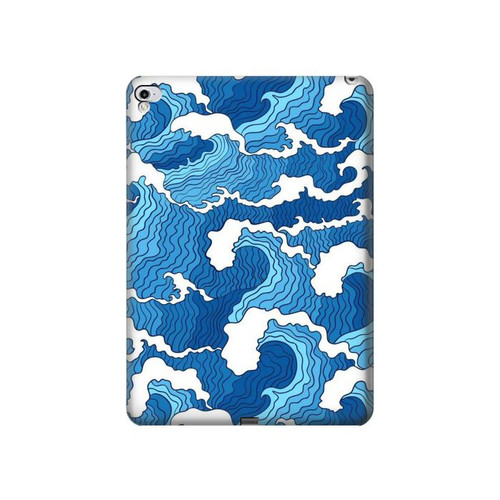 W3901 Aesthetic Storm Ocean Waves Tablet Hülle Schutzhülle Taschen für iPad Pro 12.9 (2015,2017)