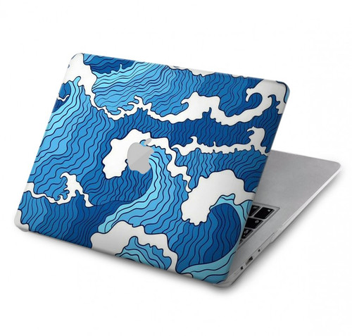 W3901 Aesthetic Storm Ocean Waves Hülle Schutzhülle Taschen für MacBook Pro 14 M1,M2 (2021,2023) - A2442, A2779