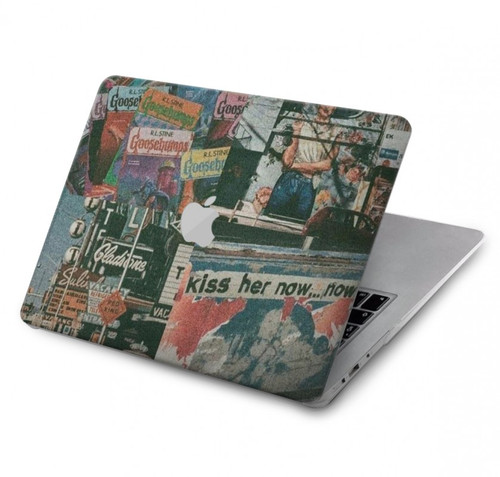 W3909 Vintage Poster Hülle Schutzhülle Taschen für MacBook Pro 16 M1,M2 (2021,2023) - A2485, A2780