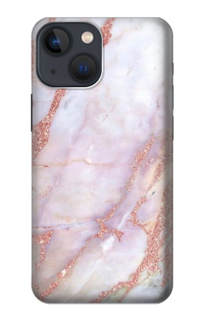 W3482 Soft Pink Marble Graphic Print Hülle Schutzhülle Taschen und Leder Flip für iPhone 14