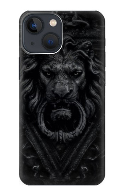 W3619 Dark Gothic Lion Hülle Schutzhülle Taschen und Leder Flip für iPhone 14