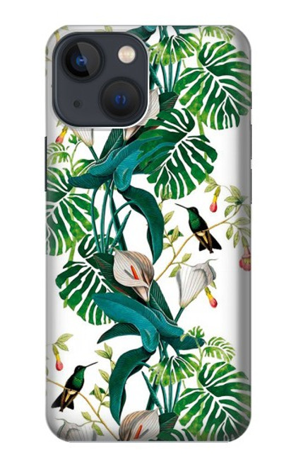 W3697 Leaf Life Birds Hülle Schutzhülle Taschen und Leder Flip für iPhone 14