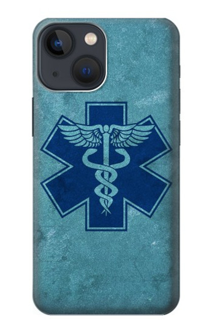 W3824 Caduceus Medical Symbol Hülle Schutzhülle Taschen und Leder Flip für iPhone 14