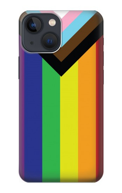 W3846 Pride Flag LGBT Hülle Schutzhülle Taschen und Leder Flip für iPhone 14