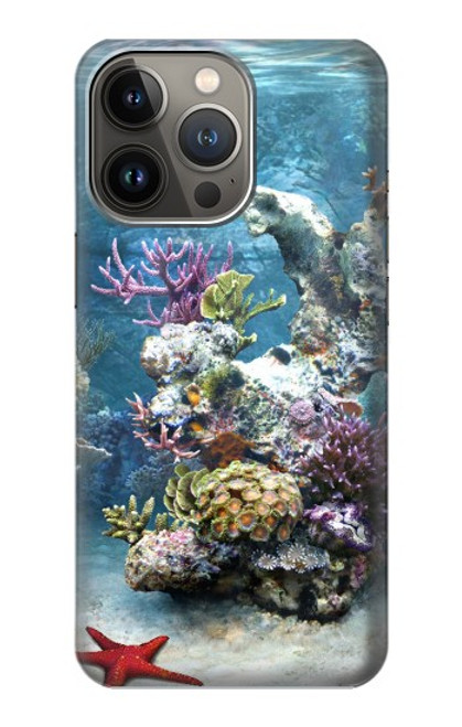 W0227 Aquarium Hülle Schutzhülle Taschen und Leder Flip für iPhone 14 Pro