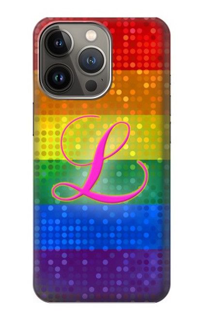 W2900 Rainbow LGBT Lesbian Pride Flag Hülle Schutzhülle Taschen und Leder Flip für iPhone 14 Pro