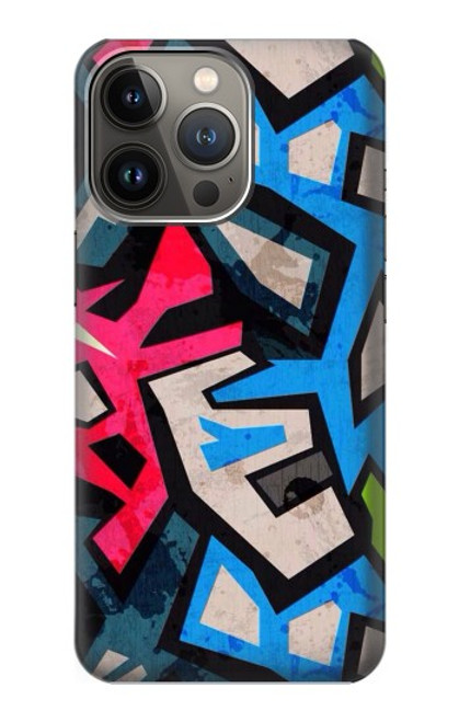 W3445 Graffiti Street Art Hülle Schutzhülle Taschen und Leder Flip für iPhone 14 Pro