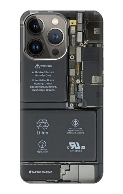 W3467 Inside Mobile Phone Graphic Hülle Schutzhülle Taschen und Leder Flip für iPhone 14 Pro