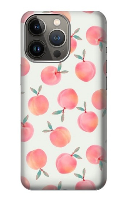 W3503 Peach Hülle Schutzhülle Taschen und Leder Flip für iPhone 14 Pro