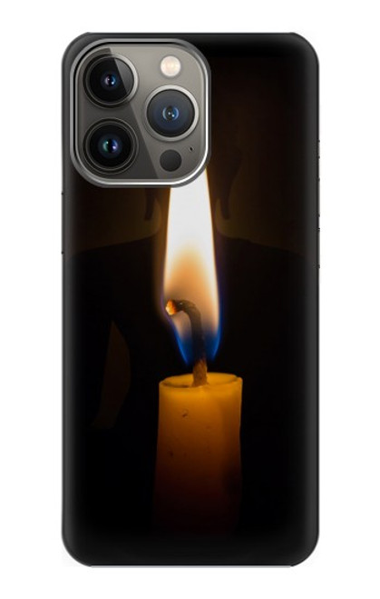 W3530 Buddha Candle Burning Hülle Schutzhülle Taschen und Leder Flip für iPhone 14 Pro