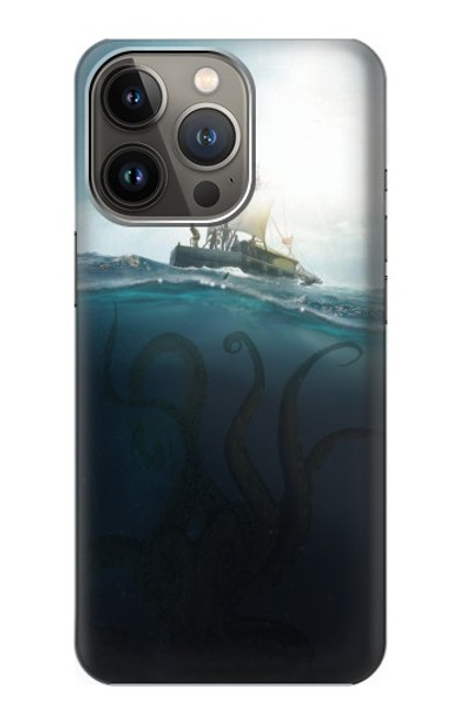 W3540 Giant Octopus Hülle Schutzhülle Taschen und Leder Flip für iPhone 14 Pro
