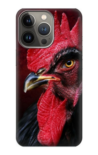 W3797 Chicken Rooster Hülle Schutzhülle Taschen und Leder Flip für iPhone 14 Pro