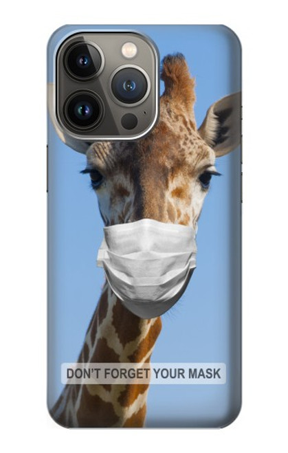 W3806 Funny Giraffe Hülle Schutzhülle Taschen und Leder Flip für iPhone 14 Pro