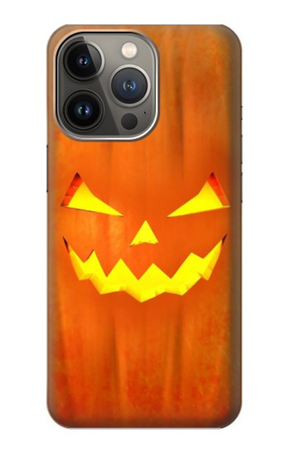 W3828 Pumpkin Halloween Hülle Schutzhülle Taschen und Leder Flip für iPhone 14 Pro