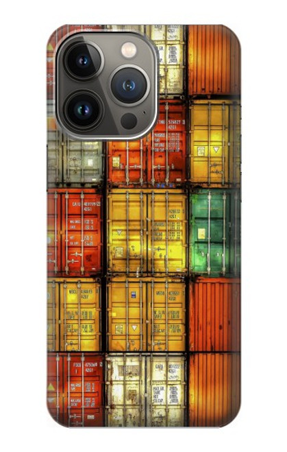 W3861 Colorful Container Block Hülle Schutzhülle Taschen und Leder Flip für iPhone 14 Pro