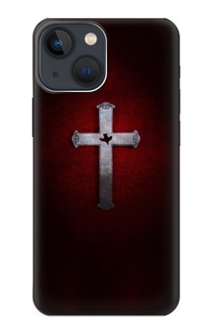 W3160 Christian Cross Hülle Schutzhülle Taschen und Leder Flip für iPhone 14 Plus