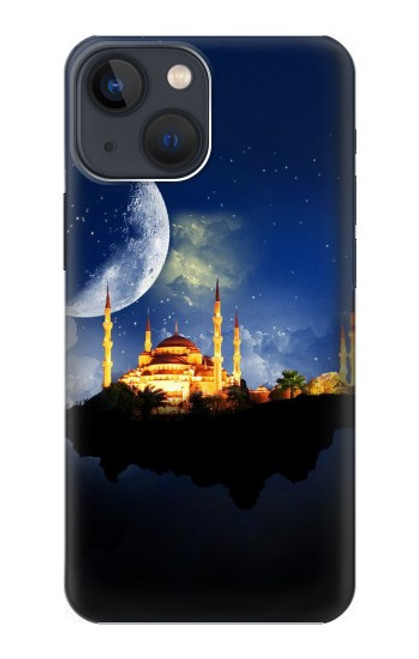 W3506 Islamic Ramadan Hülle Schutzhülle Taschen und Leder Flip für iPhone 14 Plus