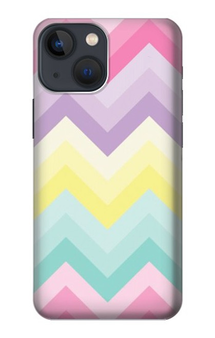 W3514 Rainbow Zigzag Hülle Schutzhülle Taschen und Leder Flip für iPhone 14 Plus