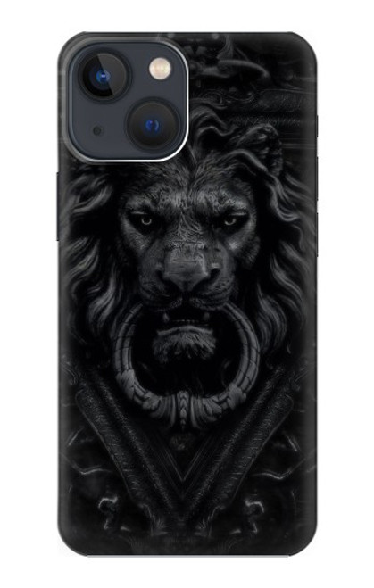 W3619 Dark Gothic Lion Hülle Schutzhülle Taschen und Leder Flip für iPhone 14 Plus
