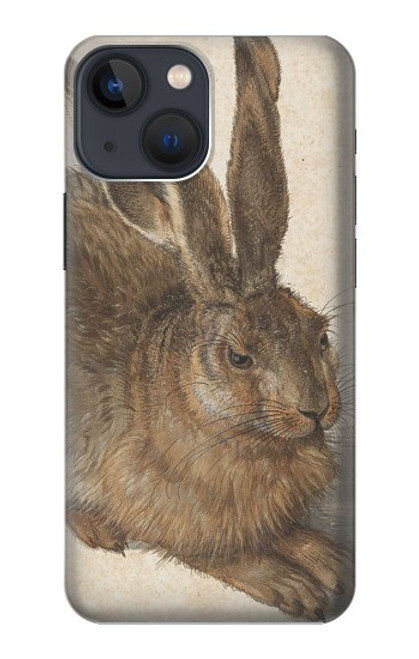 W3781 Albrecht Durer Young Hare Hülle Schutzhülle Taschen und Leder Flip für iPhone 14 Plus